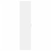 Multidom Vysoká skrinka, biela 45x42,5x185 cm, kompozitné drevo