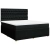 Multidom Posteľný rám boxspring s matracom čierny 180x200 cm látka