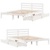 Multidom Posteľ bez matraca biela 120x190 cm masívna borovica