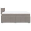 Multidom Posteľný rám boxspring s matracom sivohned 160x200 cm látka