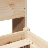 Multidom Posteľ s knižnicou bez matraca 160x200 cm borovicový masív
