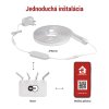 GoSmart Flexibilný LED pásik NEON biely, 3 m, 24 W, RGBIC stmievateľný, WiFi