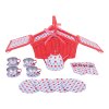 Bigjigs Toys Čajová súprava Polka Dot v piknikovom košíku