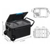 Chladící box BLOW 44-211, 42L 230/24/12V -22°C kompresor