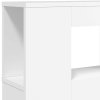 Multidom Čelo s LED biele 120x18,5x103,5 cm kompozitné drevo