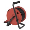 Vonkajší predlžovací kábel na bubne 25 m / 4 zásuvky / guma / 230 V / 1,0 mm2 / IP44