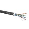 Instalační kabel Solarix CAT5E FTP PVC+PE F<sub>ca</sub> dvojitý plášť 305m/cívka SXKD-5E-FTP-PVC+PE