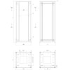 Rozvaděč LC-50 24U, 800x800 RAL 7035, skleněné dveře