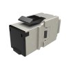 MULTIPACK 24 ks - rychlozařezávací keystone Solarix CAT6A STP SXKJ-10G-STP-BK-NA Component Level a 4PPoE certifikace
