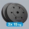 Sada bitumenových závaží 2x15kg, 31mm, REBEL ACTIVE RBA-2104