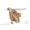 Ugears 3D drevené mechanické puzzle vystreľovacie lietadlo