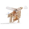Ugears 3D drevené mechanické puzzle vystreľovacie lietadlo