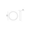 LED svietidlo SIGARO CIRCLE 24W 4000K PREMIUM