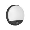 LED svietidlo AGAT 10W,senzor pohybu, IP54, 4000K, čierne