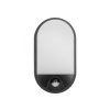 LED svietidlo NEFRYT, 10W, senzor pohybu, IP54, 4000K, čierne