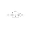 LED pás COB 3000K IP20 5m 12V 320 LED TRAMO