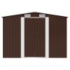Multidom Záhradná kôlňa, hnedá 257x205x178 cm, oceľ