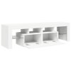 Multidom TV skrinka s LED svetlami, biela 140x36,5x40 cm