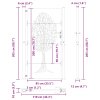 Multidom Záhradná brána 100x200 cm z kortenovej ocele, dizajn stromu