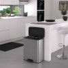 Curver Pedálový kôš Deco obdĺžnikový 65 l strieborný