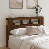 Multidom Čelo s LED hnedý dub 160x18,5x103,5 cm kompozitné drevo