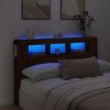 Multidom Čelo s LED hnedý dub 160x18,5x103,5 cm kompozitné drevo