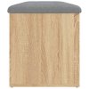 Multidom Úložná lavica, dub sonoma, 102x42x45 cm, technické drevo