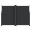 Multidom Zaťahovacia bočná markíza, čierna 180x600 cm