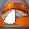 Multidom Rodinný stan 6 osôb sivo-oranžový vodeodolný