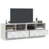 Multidom TV skrinky 2 ks biele 67x39x44 cm oceľ