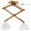 Multidom Závesná lampa 25 W biela 29x18x85 cm E27