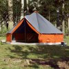 Multidom Rodinný stan tipi 12 osôb sivo-oranžový vodeodolný