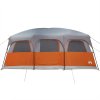 Multidom Kempingový stan 10 osôb sivý vodeodolný