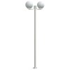 Multidom Vonkajšie stojace lampy 3ks strieborné 215cm nehrdzavejúca oceľ