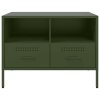 Multidom TV skrinky 2 ks olivovo-zelené 68x39x50,5 cm oceľ