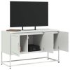 Multidom TV skrinka biela 100,5x39x60,5 cm oceľ