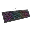Genesis tichá herná klávesnica THOR 303/RGB/Outemu Peach Silent/Drôtová USB/ CZ- SK layout/Čierna