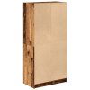 Multidom Vysoká skrinka s dvierkami staré drevo 68x37x142 cm komp. drevo