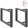 Multidom Nohy konferenčného stolíka v tvare T, 2 ks, antracitové, 70x25x(42-43) cm, oceľ