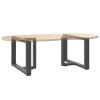 Multidom Nohy konferenčného stolíka v tvare T, 2 ks, antracitové, 70x25x(42-43) cm, oceľ