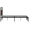 Multidom Posteľný rám bez matraca 140x190 cm hnedý dub kompozitné drevo
