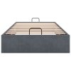 Multidom Osmanský rám postele bez matraca tmavosivá 80x200 cm zamat