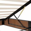Multidom Osmanská posteľ s matracom a LED tmavo zelená 90x200cm zamat