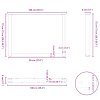 Multidom Nohy k jedálenskému stolu v tvare U, 3 ks, antracitové, 100 x (72-73) cm, oceľ