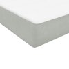 Multidom Posteľný rám boxsping s matracom bledosivý 90x220 cm zamat