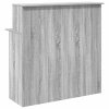 Multidom Recepčný stôl sivý dub sonoma 100x50x103,5 cm kompozitné drevo