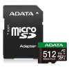 Adata Speed Plus/Micro SD/512GB/UHS-I U3/Class 10/+ Adaptér