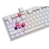 Herná mechanická klávesnica Genesis THOR 404/RGB/Outemu Peach Silent/Drôtové USB-A/US layout/Biela