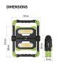 COB LED nabíjací pracovný reflektor P4536, 2000 lm, 8000 mA