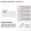 Izbový programovateľný bezdrôtový OpenTherm termostat P5611OT